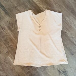 SHEIN Beige Short Sleeve Top